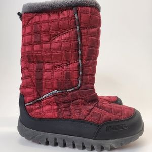 Mountrek Lisa Quilted Nylon Boots Women's Size 7M H7076 Red/Black/Gray.